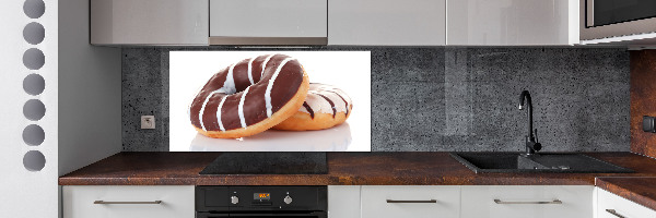 Spatplaat keuken Chocoladedonuts