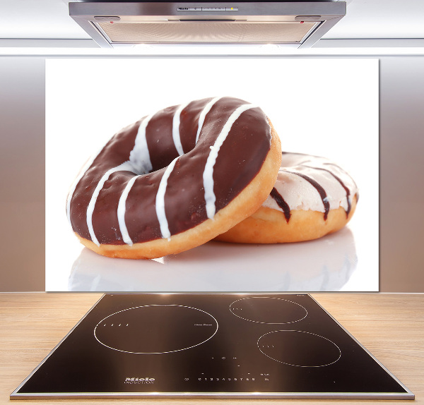 Spatplaat keuken Chocoladedonuts