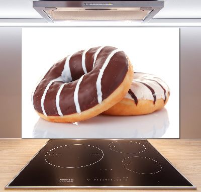 Spatplaat keuken Chocoladedonuts