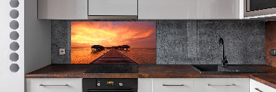 Achterwand keuken Bungalows op de Malediven