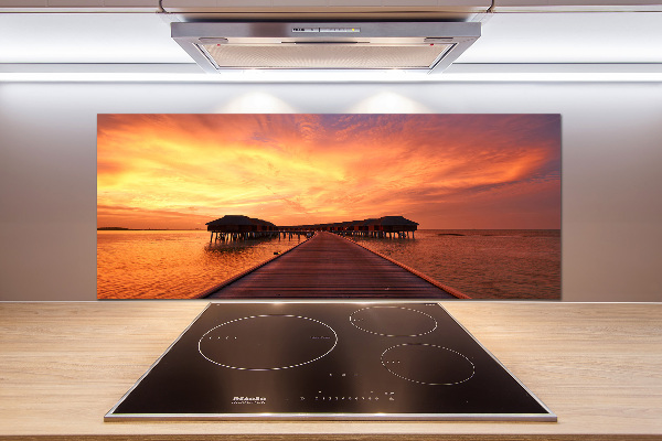 Achterwand keuken Bungalows op de Malediven