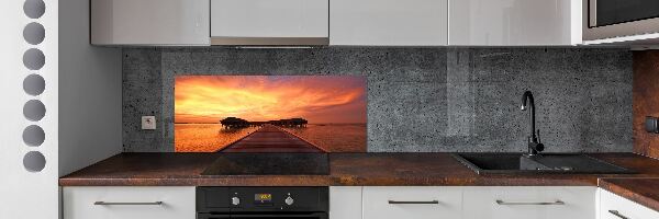 Achterwand keuken Bungalows op de Malediven