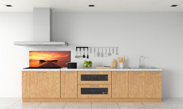 Achterwand keuken Bungalows op de Malediven