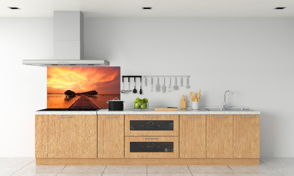 Panel do kuchni Bungalowy Malediwy