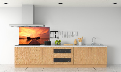 Panel do kuchni Bungalowy Malediwy