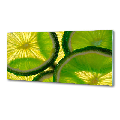 Panel szklany do kuchni Limonka