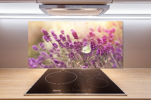 Achterwand keuken Lavendel