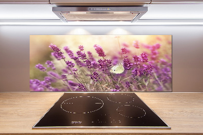 Panel szklany do kuchni Lawenda