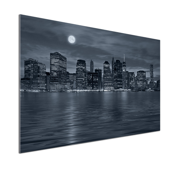 Spatplaat keuken New York 's nachts