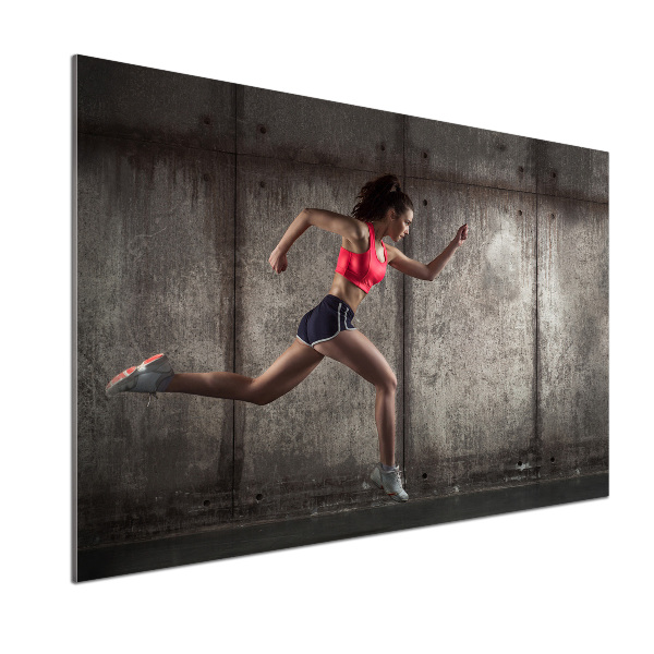 Keuken achterwand Rennende vrouw