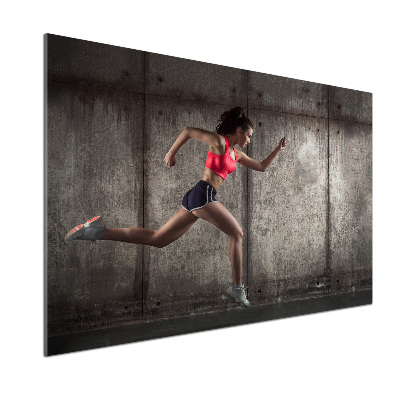 Keuken achterwand Rennende vrouw