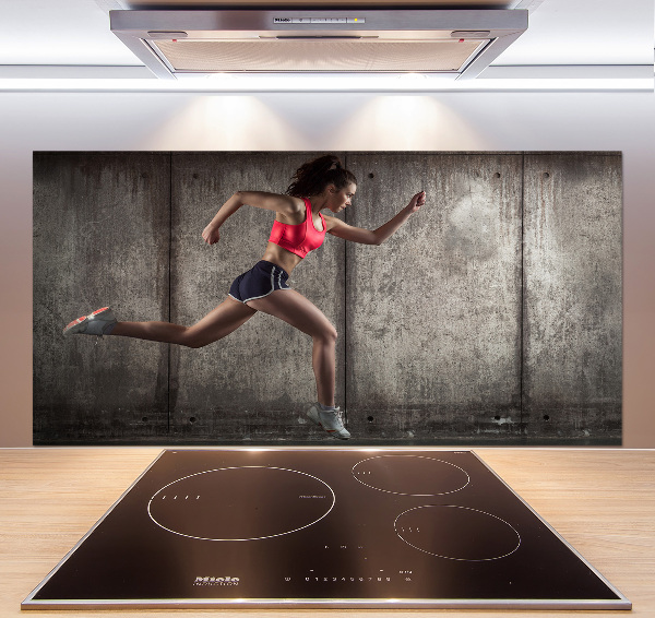 Keuken achterwand Rennende vrouw