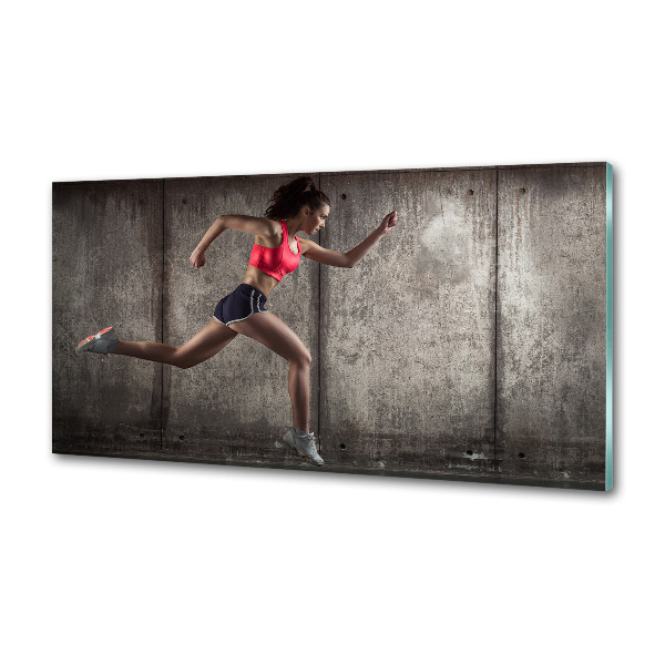 Keuken achterwand Rennende vrouw