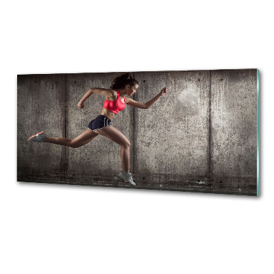 Keuken achterwand Rennende vrouw