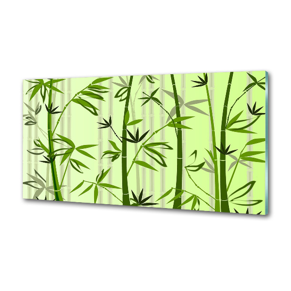 Panel szklany do kuchni Bambus