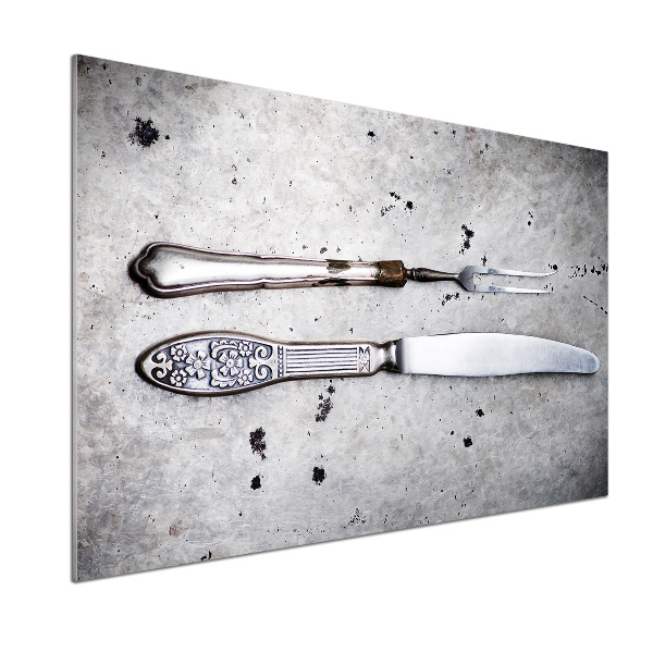 Panel szklany do kuchni Sztućce