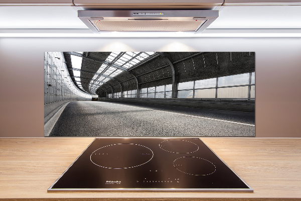 Keuken achterwand Weg in de tunnel