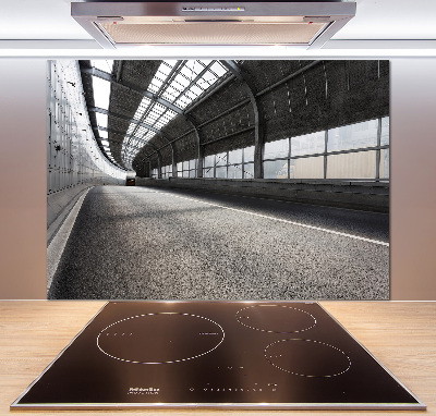 Keuken achterwand Weg in de tunnel