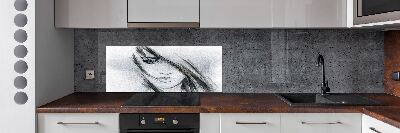 Spatplaat keuken Portret van een vrouw