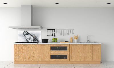 Spatplaat keuken Portret van een vrouw
