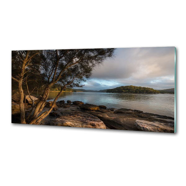 Panel do kuchni Drzewo nad rzeką