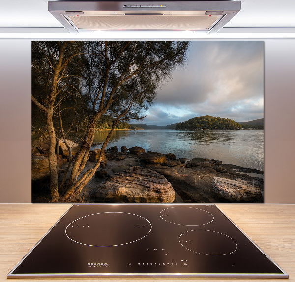 Panel do kuchni Drzewo nad rzeką