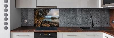 Panel do kuchni Drzewo nad rzeką