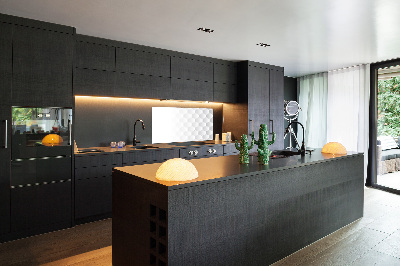 Glazen achterwand keuken Achtergrond met zeshoeken