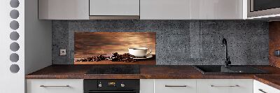 Glazen achterwand keuken Koffie en chocolade