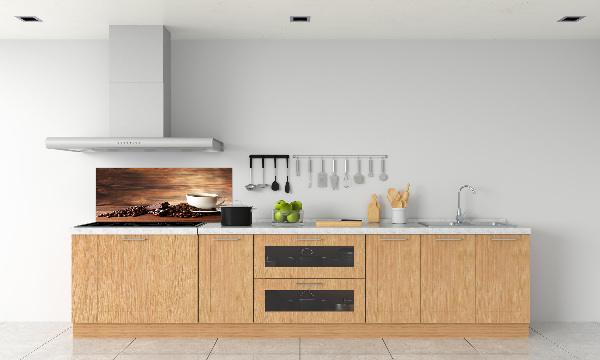 Glazen achterwand keuken Koffie en chocolade