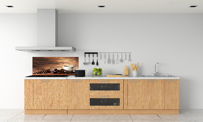 Glazen achterwand keuken Koffie en chocolade