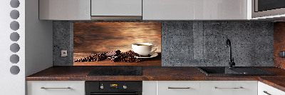 Glazen achterwand keuken Koffie en chocolade
