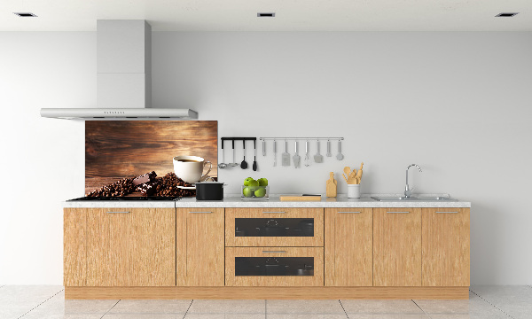 Glazen achterwand keuken Koffie en chocolade