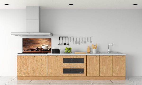 Glazen achterwand keuken Koffie en chocolade