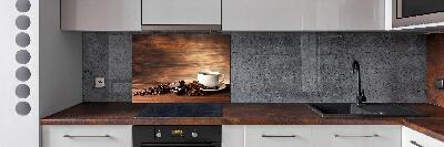 Glazen achterwand keuken Koffie en chocolade