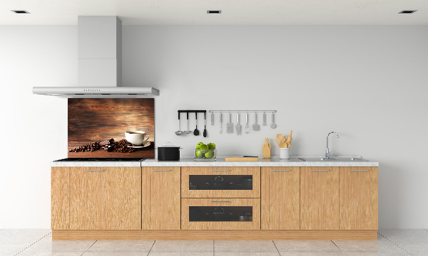 Glazen achterwand keuken Koffie en chocolade