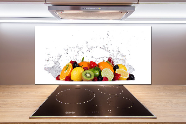 Achterwand keuken Fruit en water
