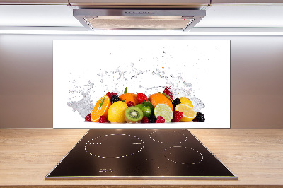 Achterwand keuken Fruit en water