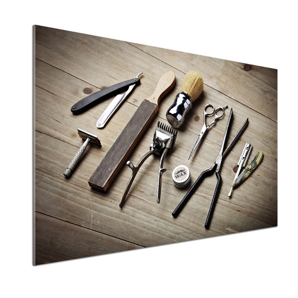 Panel do kuchni Męski fryzjer