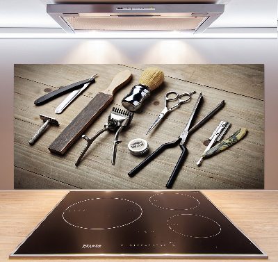 Panel do kuchni Męski fryzjer