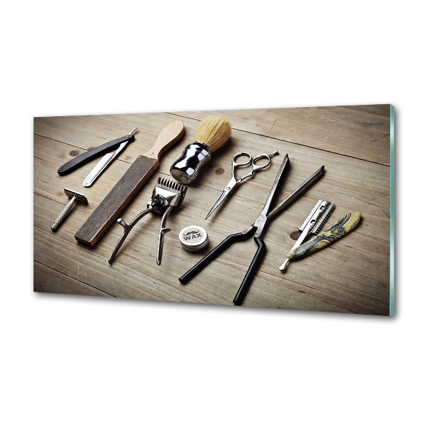 Panel do kuchni Męski fryzjer