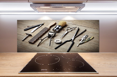 Panel do kuchni Męski fryzjer