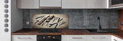 Panel do kuchni Męski fryzjer