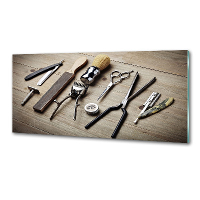 Panel do kuchni Męski fryzjer