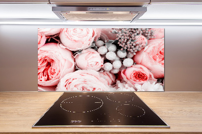 Spatplaat keuken Een boeket bloemen