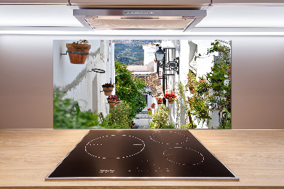 Spatplaat keuken Een charmante straat