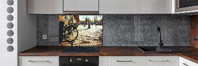 Keuken achterwand Fietsen in Amsterdam