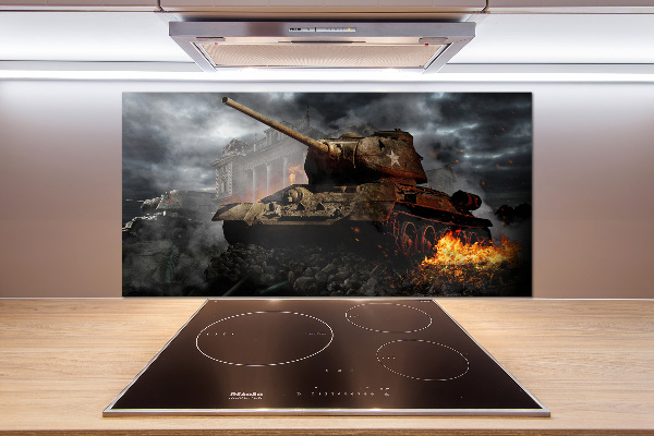 Glazen achterwand keuken Tank