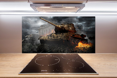 Glazen achterwand keuken Tank