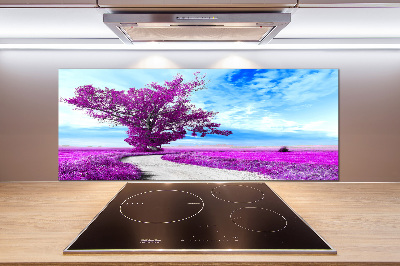 Achterwand keuken Boom en pad